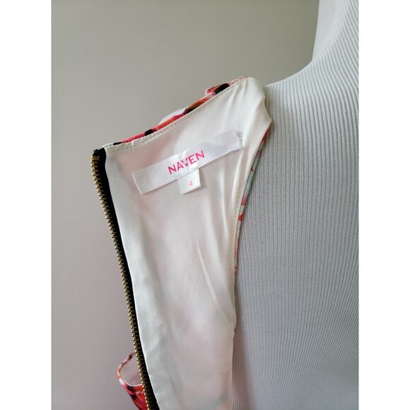 Revolve Naven Jackie Kaleidoscope Fit & Flare Floral Rose Pink Dress Women 4 - Picture 10 of 11